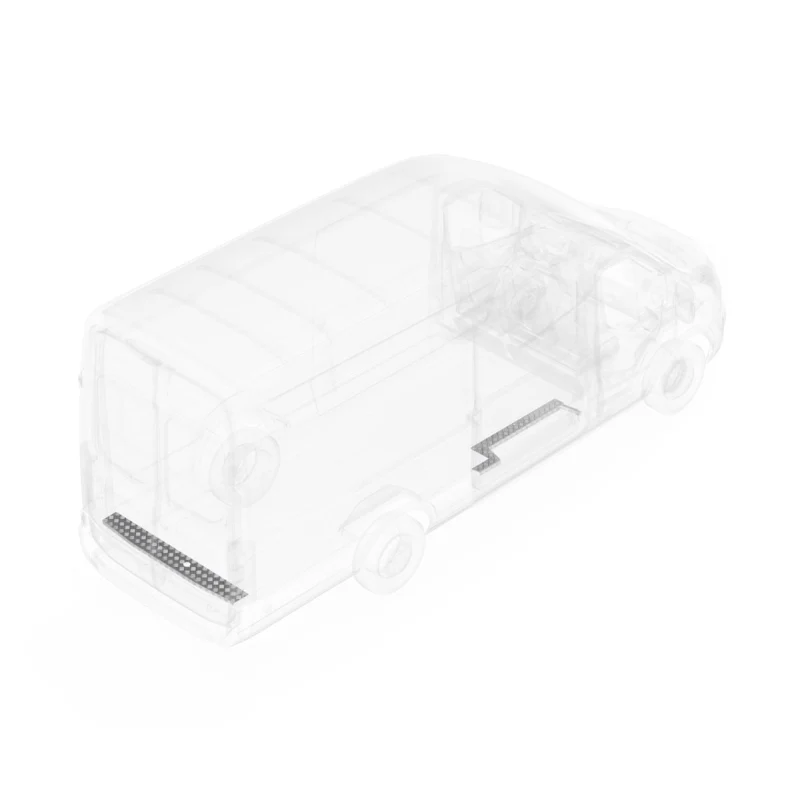 LEGEND Aluminum Floor Sill Set Ford E-Series (all WB lengths) Cargo Van - Single Side Door Model 009-151-1010 - Image 2