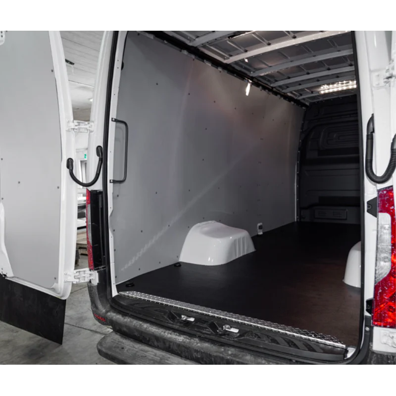LEGEND EconoLite Wall Liner ONLY - Mercedes Sprinter 170" Extended Wheelbase Cargo Van High Roof - Textured Grey - Single Side Door Model 05M04-20 - Image 4