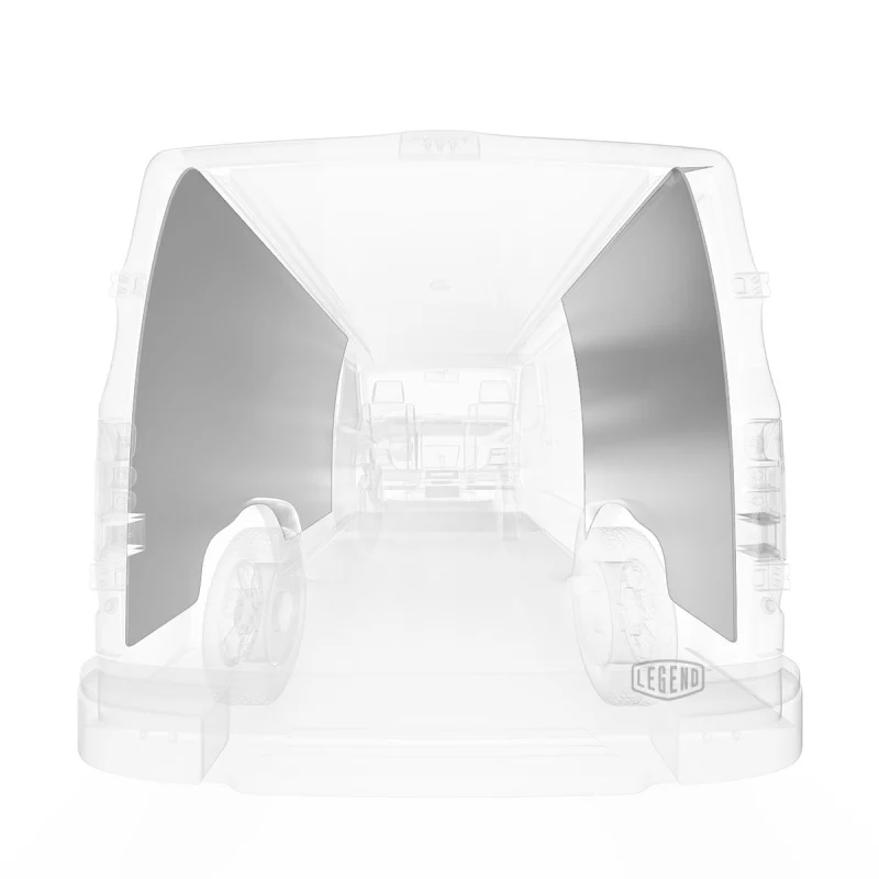 LEGEND EconoLite Wall Liner ONLY - Nissan NV Regular Wheelbase Cargo Van High Roof - Textured Grey - Single Side Door Model 05N02-20-H