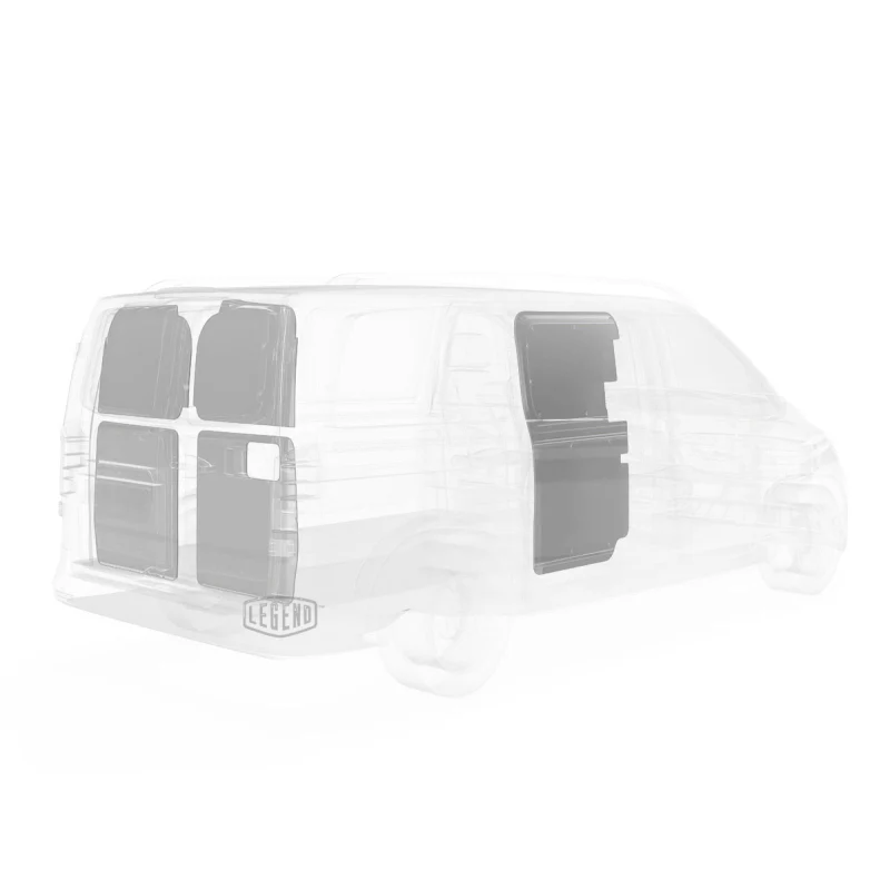 LEGEND EconoLite Door Liner ONLY - Mercedes Metris 126" Wheelbase Cargo Van Low Roof - Textured Grey Model 07M01-20 - Image 4