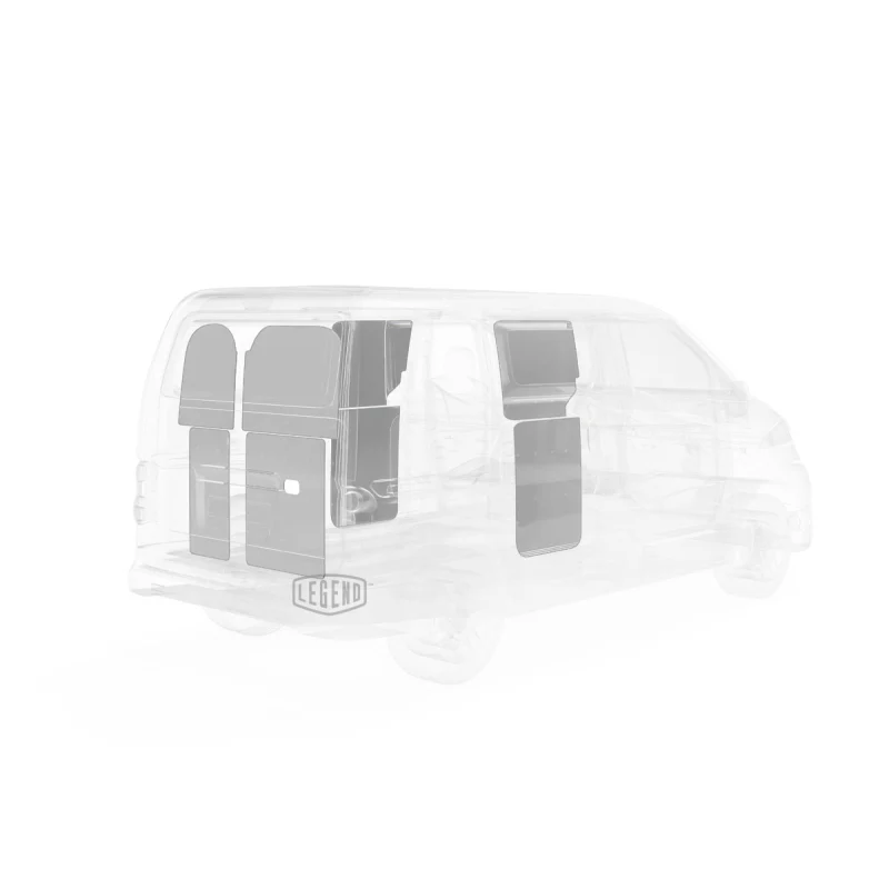 LEGEND EconoLite Door Liner ONLY - Nissan NV200 Cargo Van Regular Wheelbase- Textured Grey Model 07N01-20 - Image 4