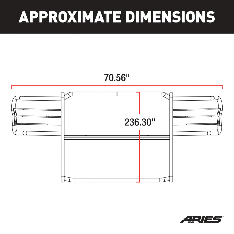 ARIES Black Steel Grille Guard, Select Jeep Grand Cherokee Model 1046 - Image 4