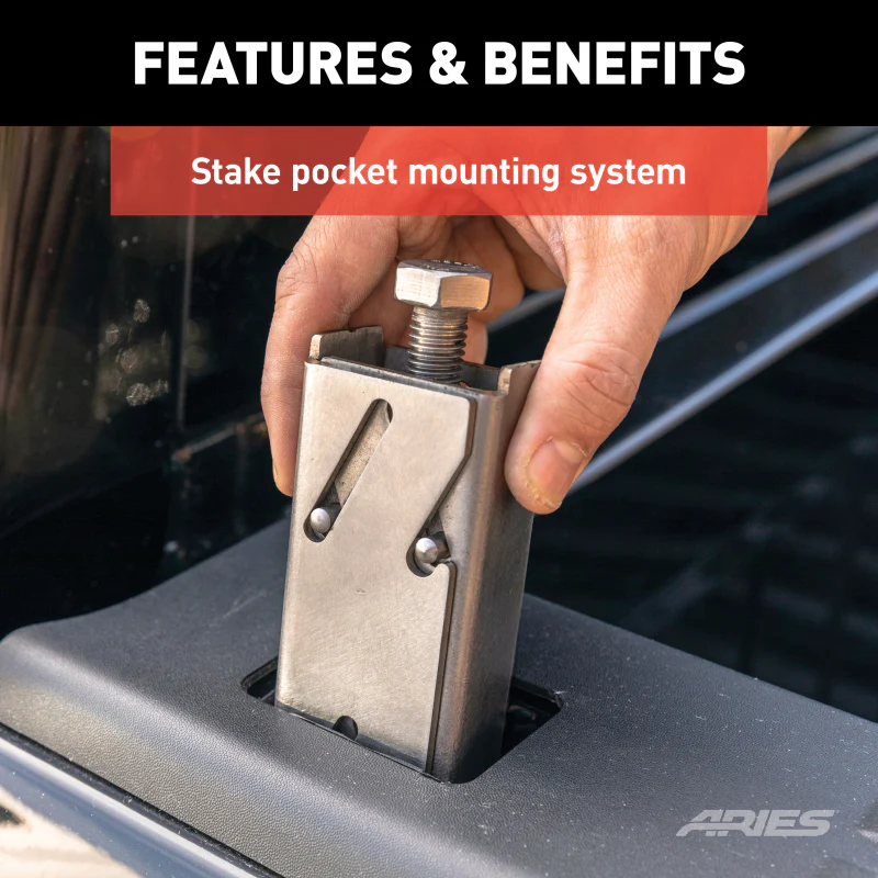 ARIES Switchback Black Aluminum Headache Rack, Select Toyota Tundra Model 1110117 - Image 10