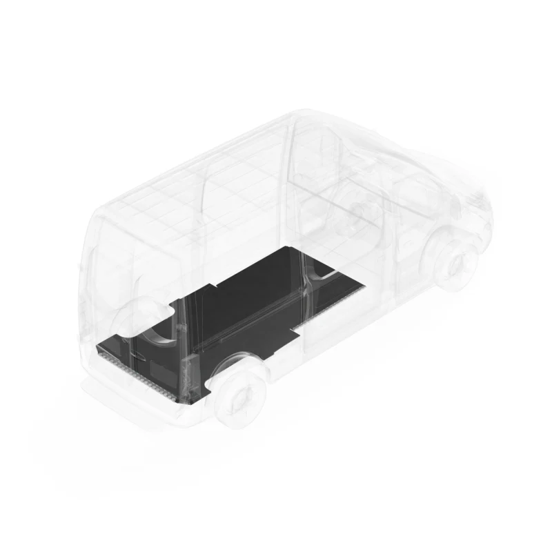 LEGEND AutoMat Bar Kit with Sills Mercedes Sprinter 144" Wheelbase Cargo Van 1 Pc - Single Side Door Model 121-043-7321