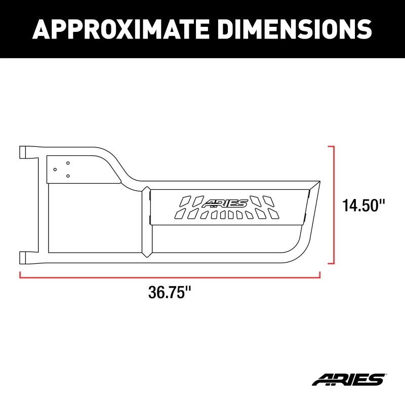 ARIES Jeep Wrangler TJ Aluminum Tube Doors Model 1500100 - Image 2