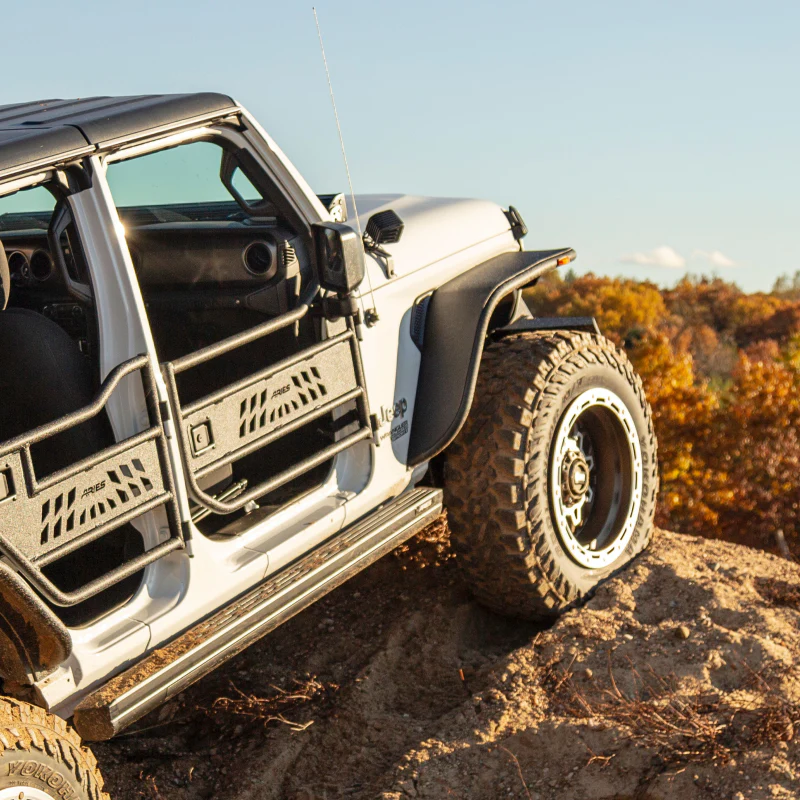 ARIES Jeep Wrangler JL, Gladiator Aluminum Front Tube Doors Model 1500200 - Image 11