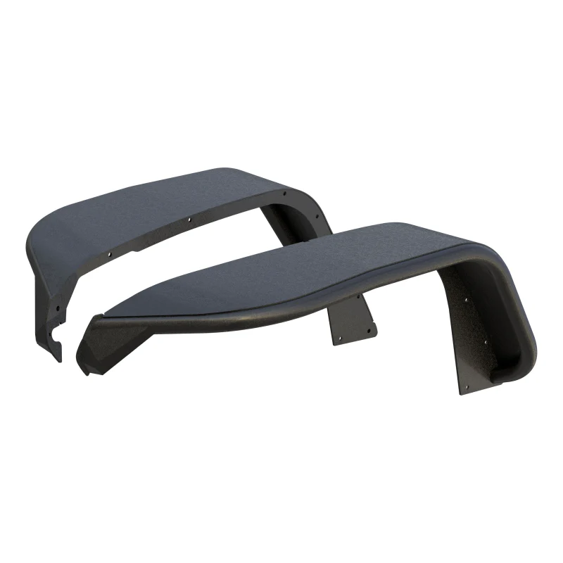 ARIES Jeep Wrangler JL Black Aluminum Front Fender Flares Model 1500203