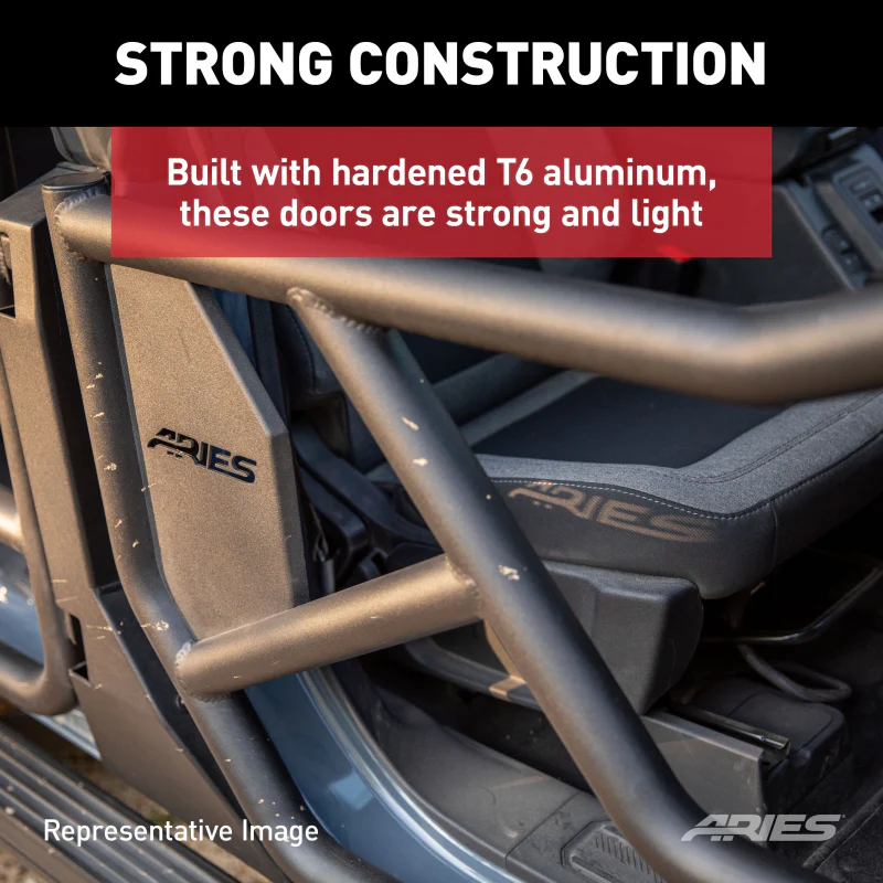 ARIES Front Tube Doors for Ford Bronco 2-Door Model 1500255 - Image 6