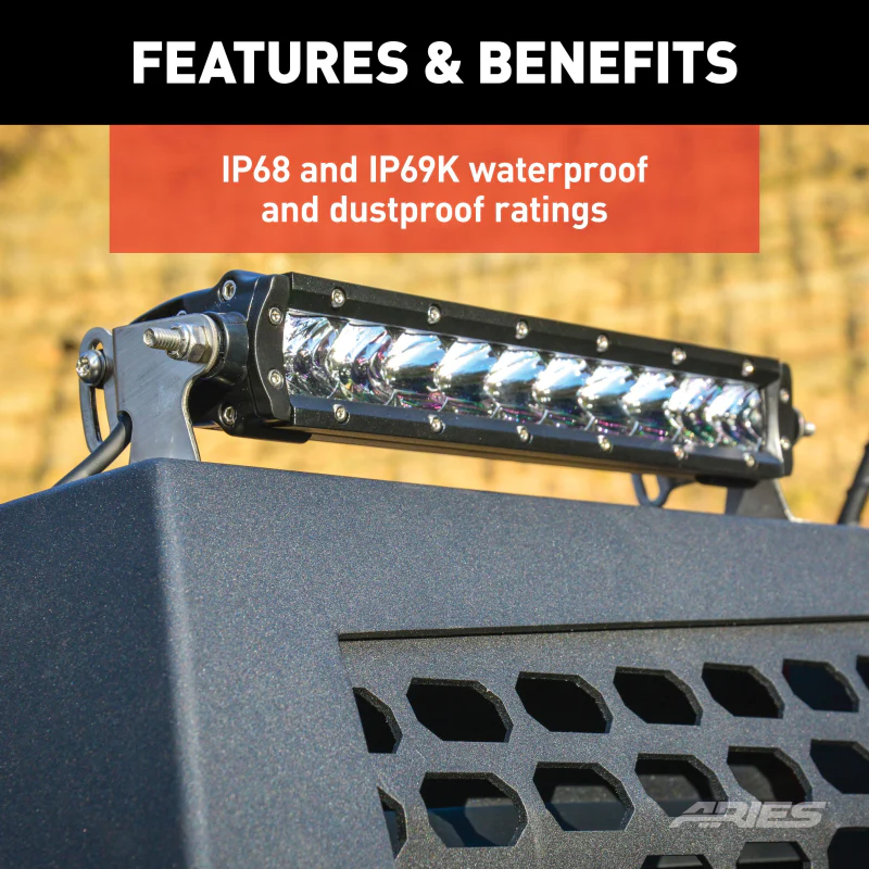 ARIES 10" Single-Row LED Light Bar (4,900 Lumens) Model 1501260 - Image 7