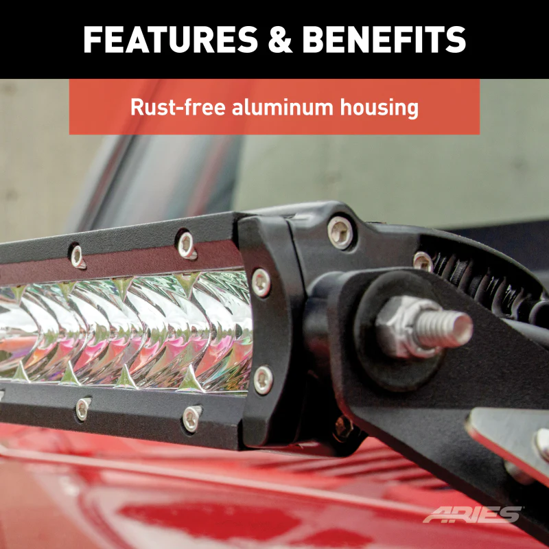 ARIES 20" Single-Row LED Light Bar (9,800 Lumens) Model 1501262 - Image 8