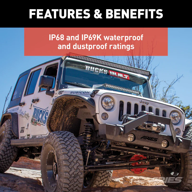 ARIES Jeep JK Roof Light and Brackets Model 1501301 - Image 6