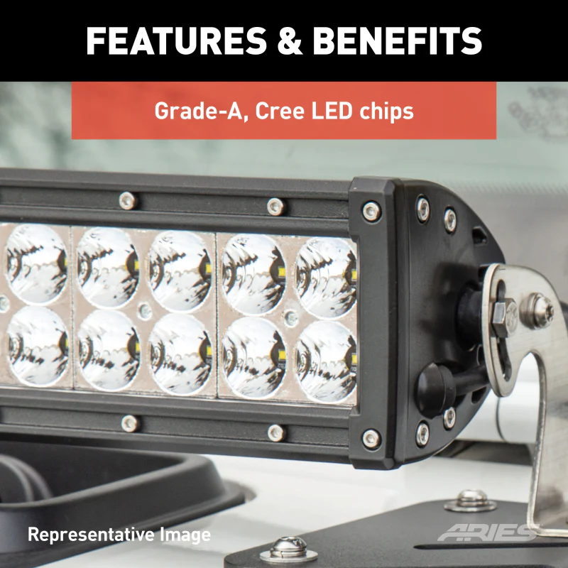 ARIES Jeep TJ Roof Light and Brackets Model 1501303 - Image 5