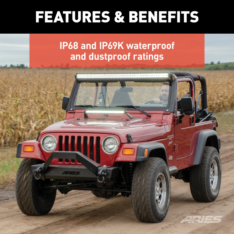 ARIES Jeep TJ Roof Light and Brackets Model 1501303 - Image 6