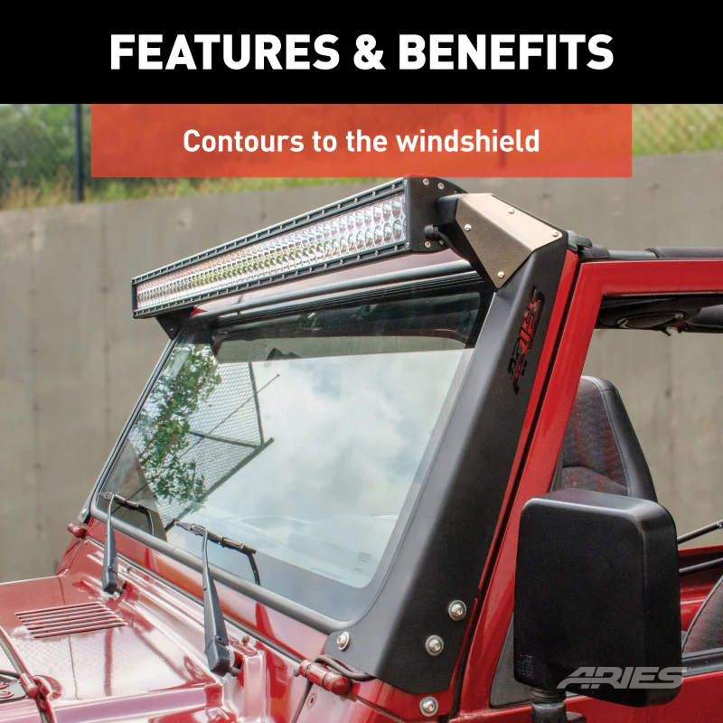 ARIES Jeep TJ Roof Light and Brackets Model 1501303 - Image 7