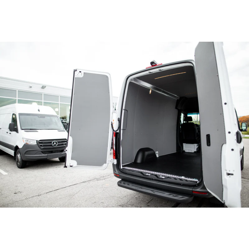 LEGEND DuraTherm Door Liner ONLY - Dual Side Doors and Rear Liftgate Mercedes Metris 126" Wheelbase Cargo Van Low Roof - Textured Grey Model 153-114-2613.27 - Image 4
