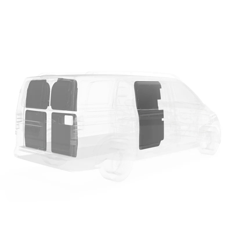 LEGEND DuraTherm Door Liner ONLY - Mercedes Metris 126" Wheelbase Cargo Van Low Roof - Textured Grey Model 153-114-2613 - Image 2