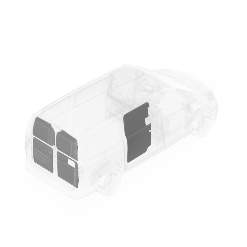 LEGEND DuraTherm Door Liner ONLY - Mercedes Metris 126" Wheelbase Cargo Van Low Roof - White Model 153-114-2614