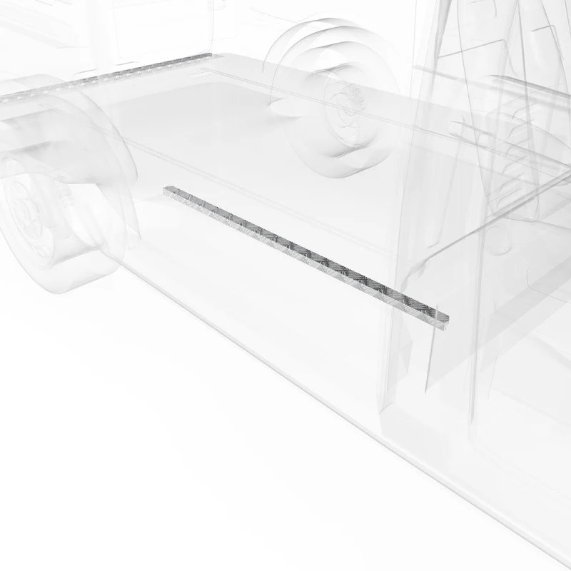 LEGEND Aluminum Floor Sill Set Dual Side Doors Mercedes Metris 126" Wheelbase Cargo Van Model 159-151-1010.2 - Image 3