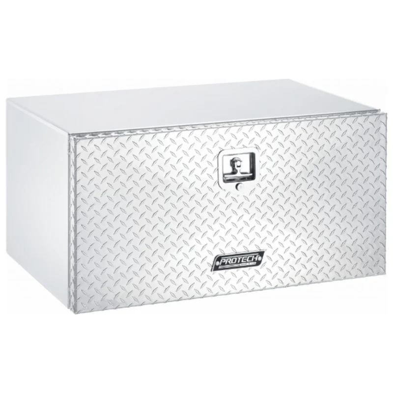 ProTech Underbody Box - 15X18X18 Diamond Plate Drop Door Style Bright Aluminum Model 20-2023D