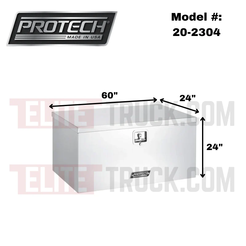 ProTech Underbody Box - 24X24X60 Drop Smooth Drop Door Style Bright Aluminum Model 20-2304 - Image 2