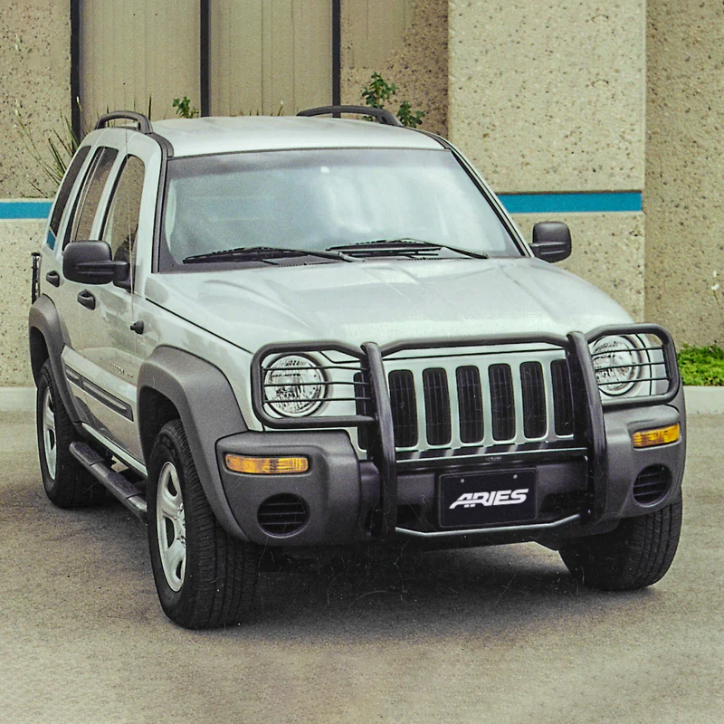 ARIES 3" Round Black Steel Side Bars, Select Jeep Liberty Model 201002 - Image 7