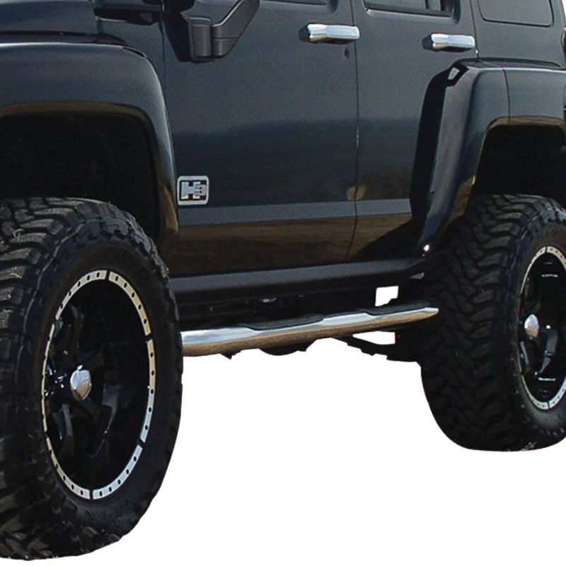 ARIES 3" Round Polished Stainless Step Nerf Bars Model 204076-2 - Image 7