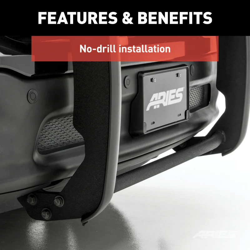 ARIES Black Steel Grille Guard, Select Toyota 4Runner Model 2044 - Image 6
