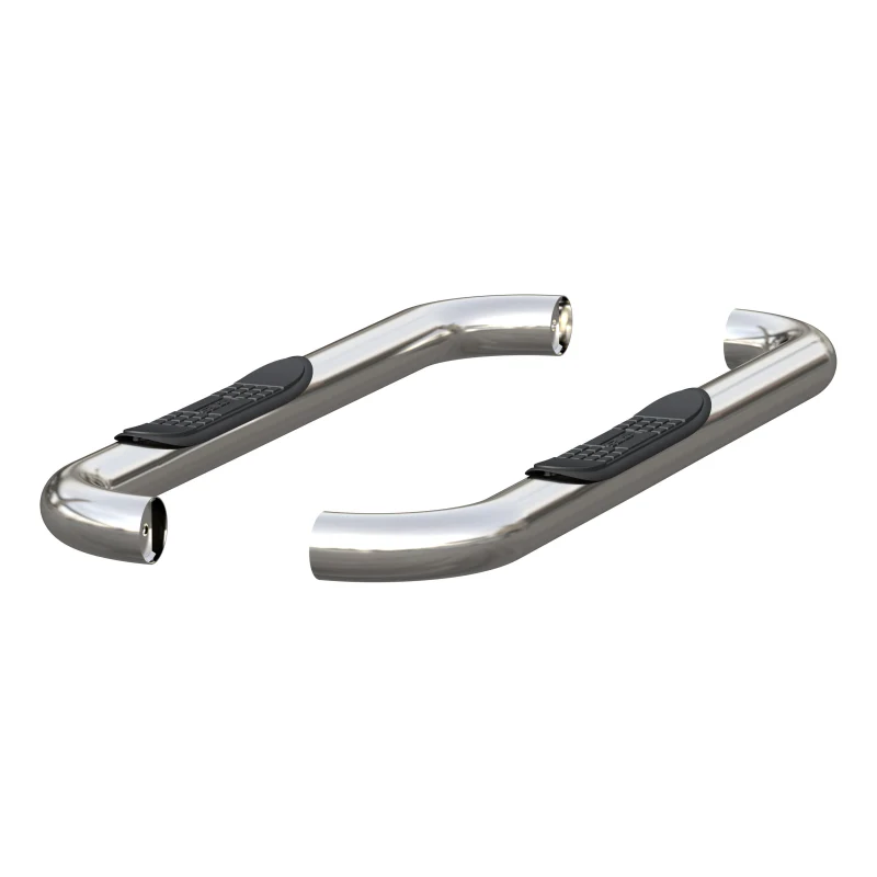 ARIES 3" Round Polished Stainless Step Nerf Bars Model 205039-2