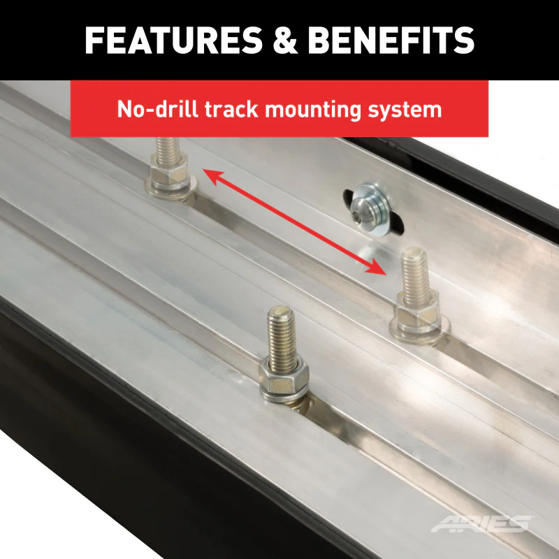 ARIES AeroTread 5" x 76" Polished Stainless Running Boards Model 2051020 - Image 6