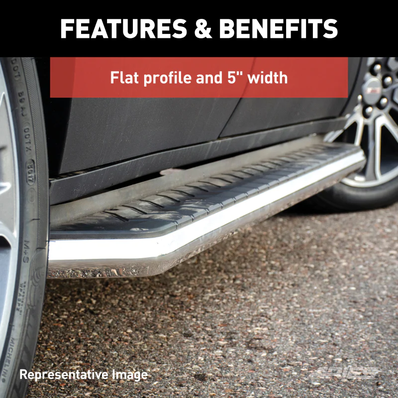 ARIES AeroTread 5" x 76" Polished Stainless Running Boards Model 2051020 - Image 8