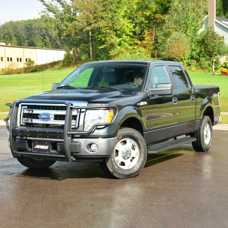 ARIES RidgeStep 6-1/2" x 91" Black Steel Running Boards Model 2055518 - Image 10