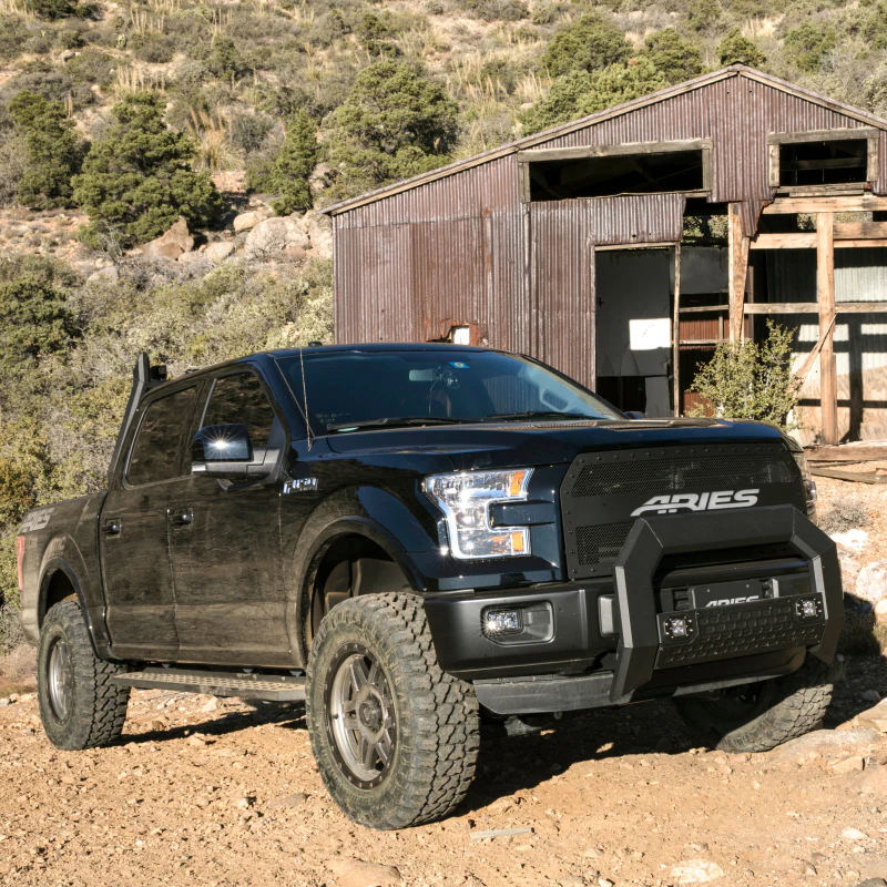 ARIES RidgeStep 6-1/2" x 53" Black Steel Running Boards Model 2055520 - Image 11