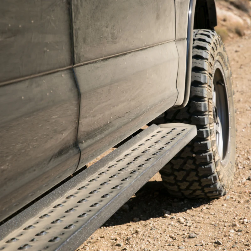 ARIES RidgeStep 6-1/2" x 85" Black Steel Running Boards Model 2055521 - Image 2