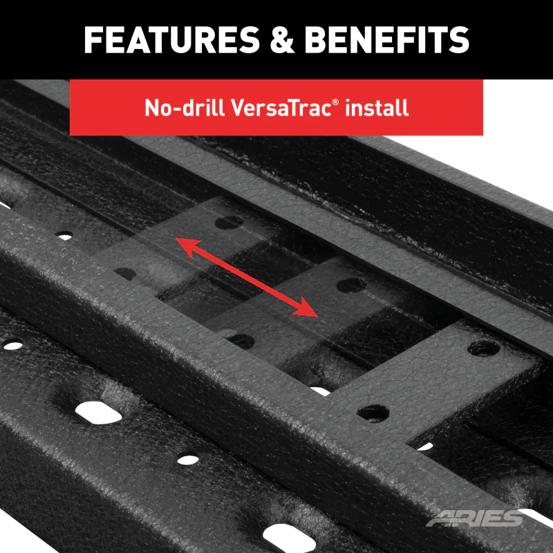 ARIES RidgeStep 6-1/2" x 91" Steel Running Boards Model 2055524 - Image 5