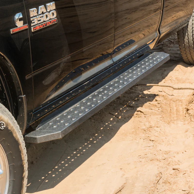 ARIES RidgeStep 6-1/2" x 85" Black Steel Running Boards Model 2055533 - Image 2