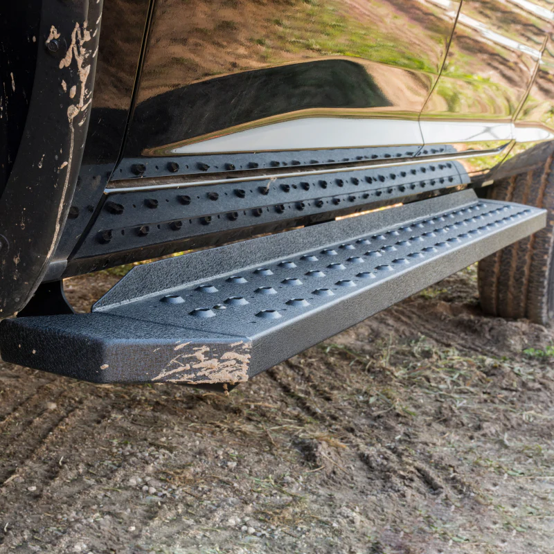 ARIES RidgeStep 6-1/2" x 96", 36" Black Steel Running Boards Model 2055537 - Image 4