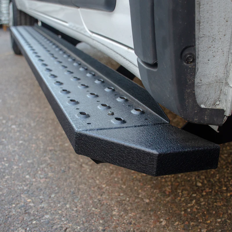 ARIES RidgeStep 6-1/2" x 96", 36" Black Steel Running Boards Model 2055539 - Image 2