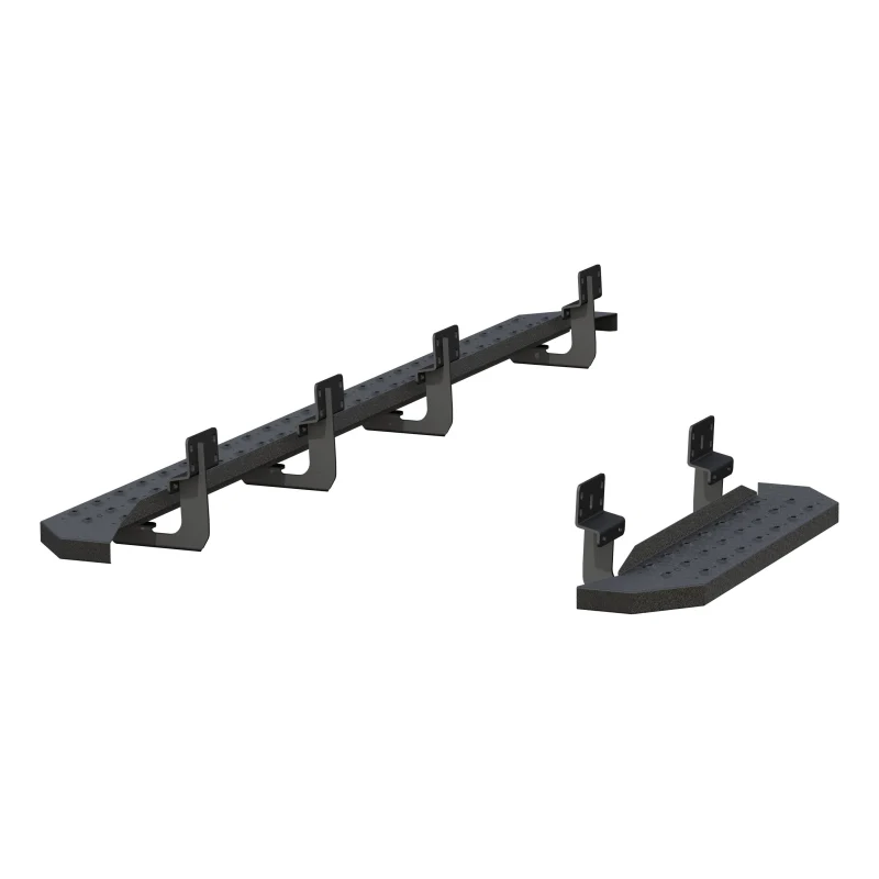 ARIES RidgeStep 6-1/2" x 96", 36" Black Steel Running Boards Model 2055545