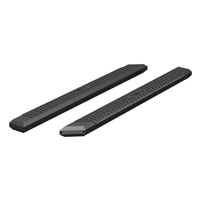 ARIES AdvantEDGE 5-1/2" x 85" Black Aluminum Running Boards (No Brackets) Model 2055985