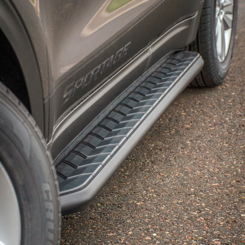 ARIES AeroTread 5" x 76" Black Stainless Running Boards Model 2061003 - Image 2