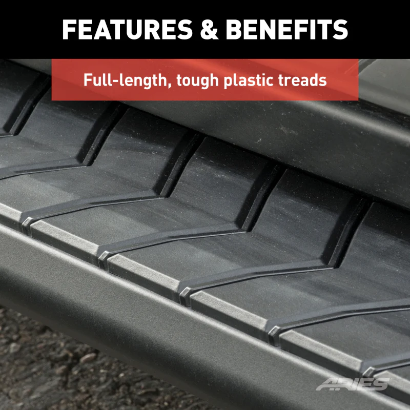 ARIES AeroTread 5" x 67" Black Stainless Running Boards, Select Jeep Grand Cherokee Model 2061009 - Image 6