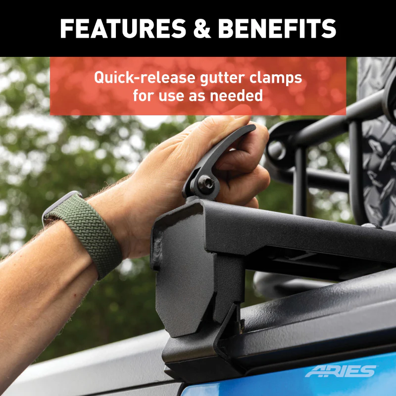 ARIES Jeep Roof Rack Crossbars for Wrangler JK (2-Pack) Model 2070450 - Image 5