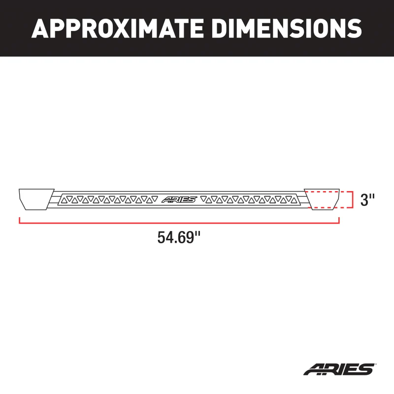 ARIES Rocker Step Running Boards, Select Jeep Wrangler TJ Model 2074102 - Image 2
