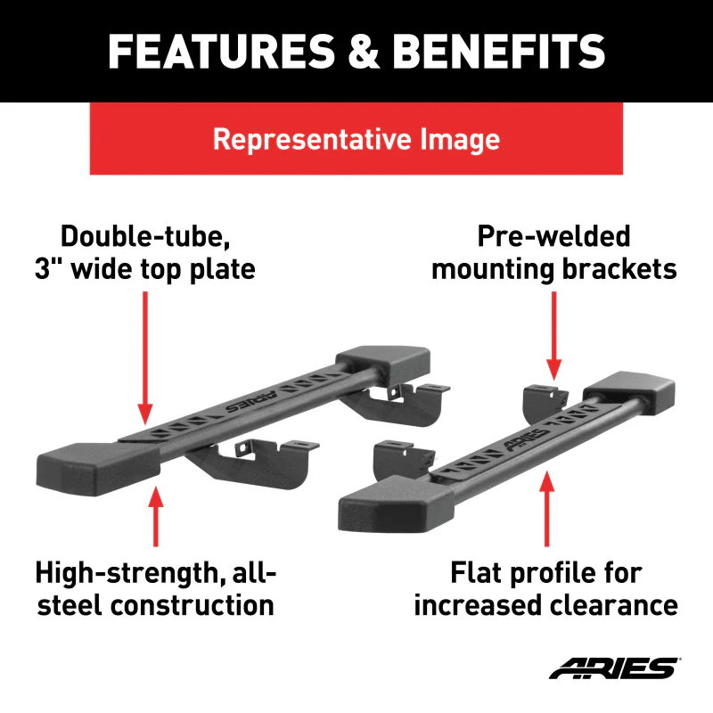 ARIES Rocker Step Running Boards, Select Jeep Grand Cherokee Model 2074103 - Image 3