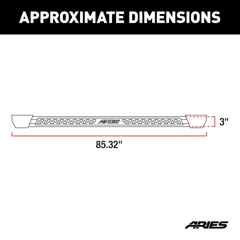 ARIES Rocker Step Running Boards Model 2074113 - Image 3