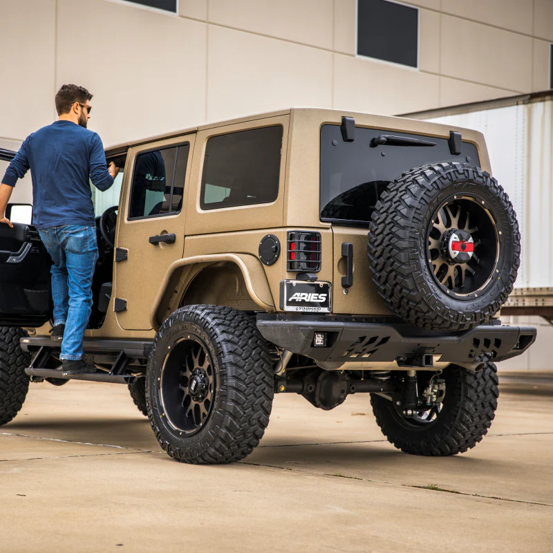 ARIES TrailChaser Jeep Wrangler JK Aluminum Rear Bumper Center Section Model 2081021 - Image 8