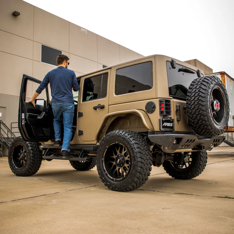 ARIES TrailChaser Jeep Wrangler Aluminum Rear Bumper Corners with LEDs Model 2081223 - Image 7