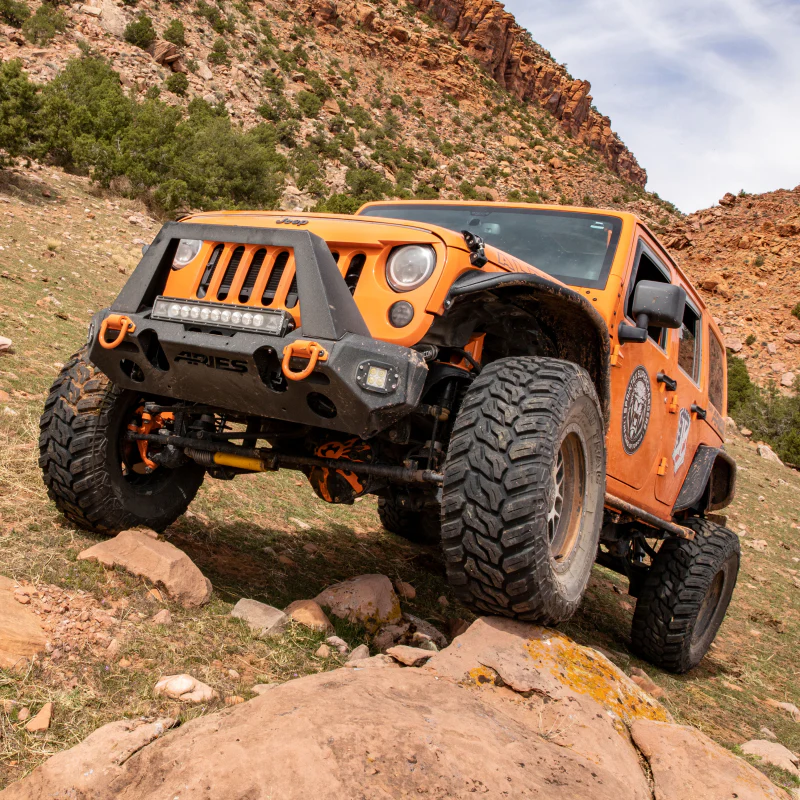 ARIES TrailChaser Jeep Wrangler JK Aluminum Front Bumper (Option 1) Model 2082046 - Image 9