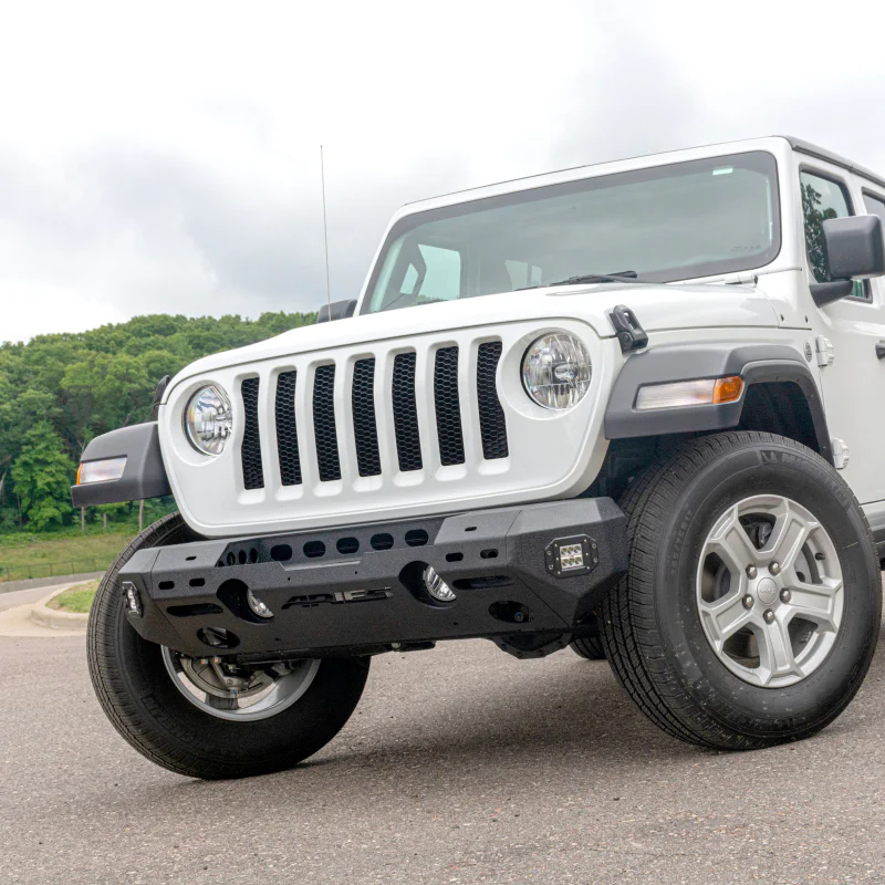 ARIES TrailChaser Jeep Wrangler JL, Gladiator Aluminum Front Bumper (Option 5) Model 2082075 - Image 10