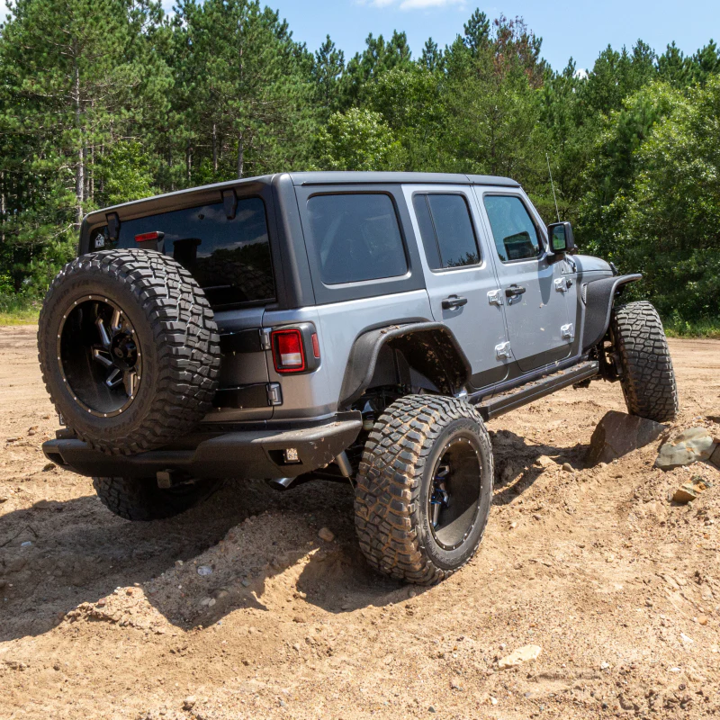 ARIES TrailChaser Jeep Wrangler JL Aluminum Rear Bumper with LED Lights Model 2082083 - Image 8